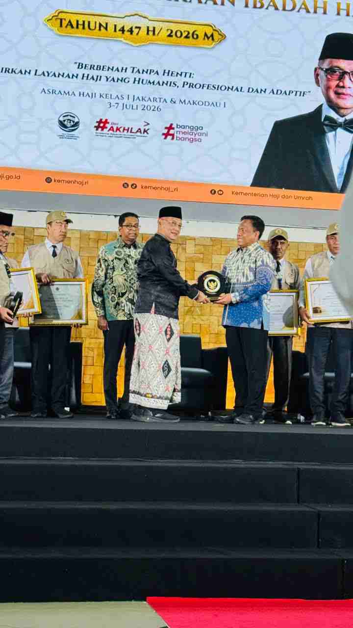 Dukung Sukses Penyelenggaraan Haji 2026, Polri Terima Penghargaan dari Kementerian Haji dan Umrah RI