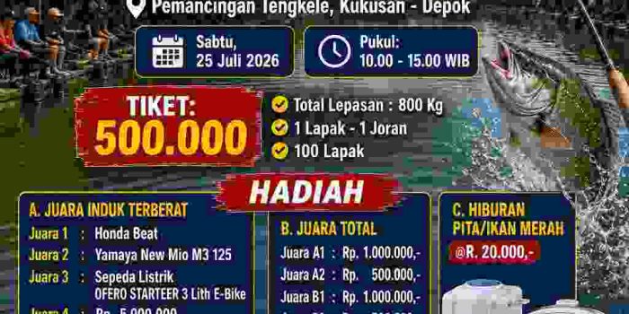 PPAL Gelar Lomba Mancing Dalam Rangka HUT Ke-40, Ajak Masyarakat Meriahkan Semangat Kebersamaan