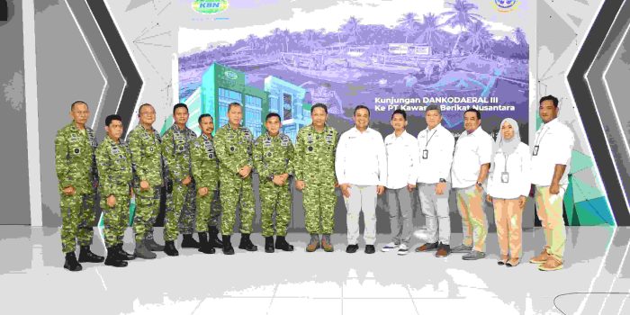 PERKUAT KOLABORASI STRATEGIS, DANKODAERAL III TINJAU PT KAWASAN BERIKAT NUSANTARA