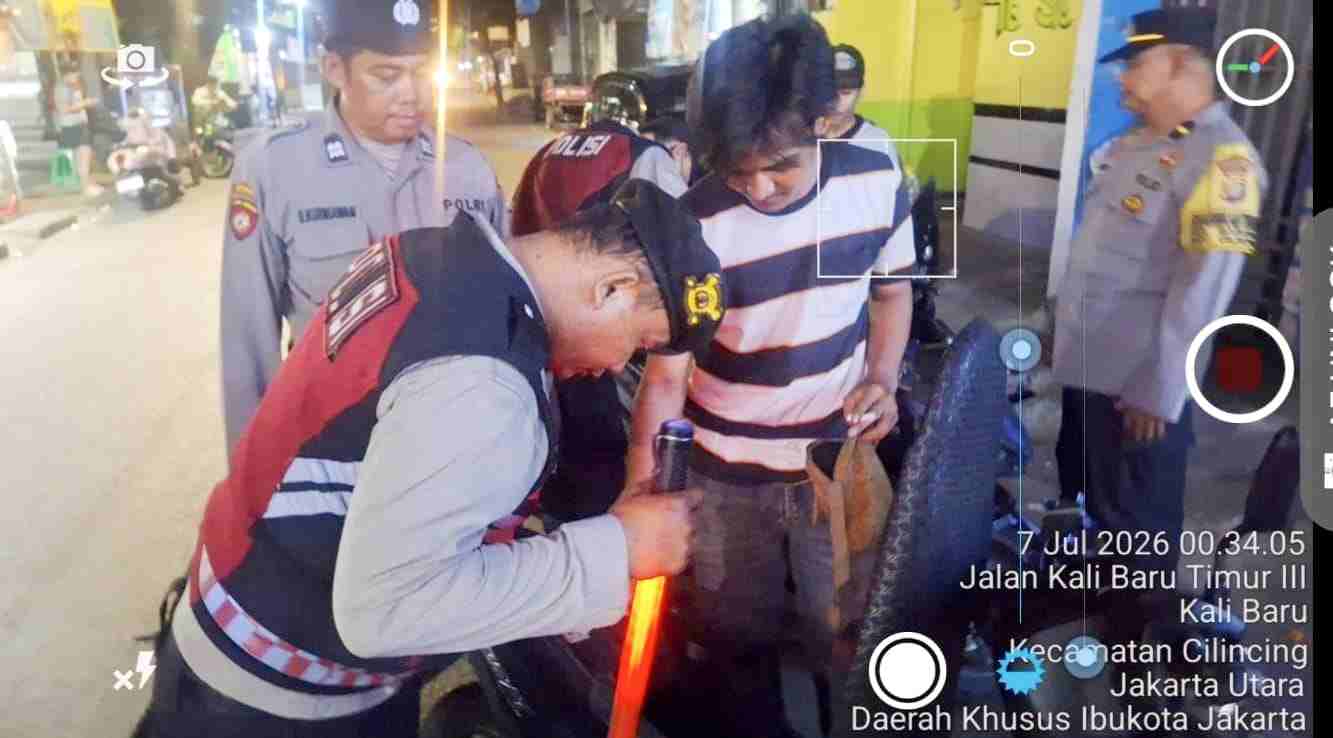 Jaga Jakarta+, Polsek Cilincing Intensifkan KRYD Demi Ciptakan Wilayah Aman