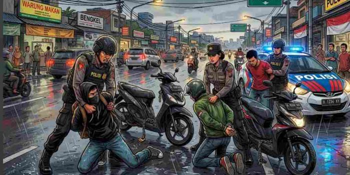 Operasi Berantas Jaya 2026 Berhasil, Tiga Spesialis Curanmor Dibekuk Polisi di Koja*