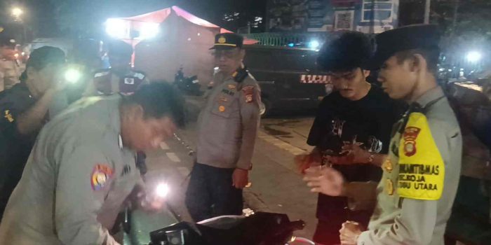 Polsek Koja Tingkatkan Patroli Dini Hari, Satu Motor Tanpa STNK Diamankan