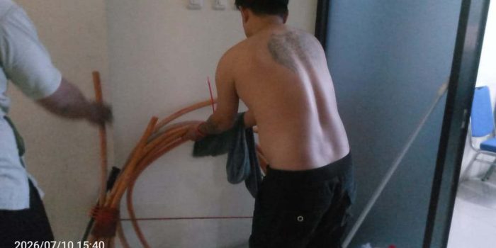 Dua Pria Pencuri Kabel Senilai Rp143 Juta Diamankan Polsek Cikarang Selatan