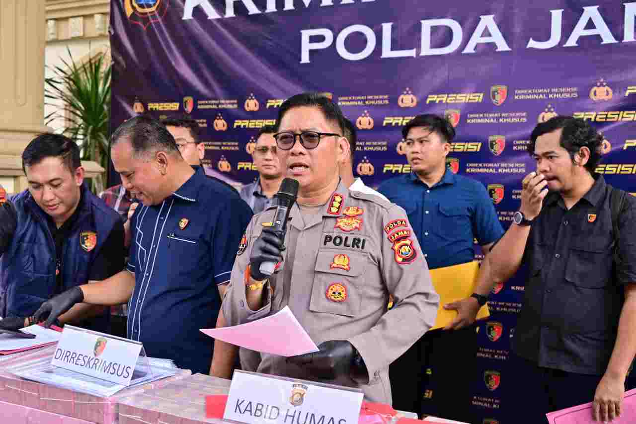 Ditreskrimsus Polda Jambi Ungkap Pembobolan Bank Jambi Rp144,82 Miliar, Tiga Tersangka Diamankan