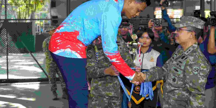 ATLET KODAERAL III DALAM KONTINGEN KOARMADA RI HADIRI UPACARA PENUTUPAN PEKAN OLAHRAGA TNI ANGKATAN LAUT TA. 2026