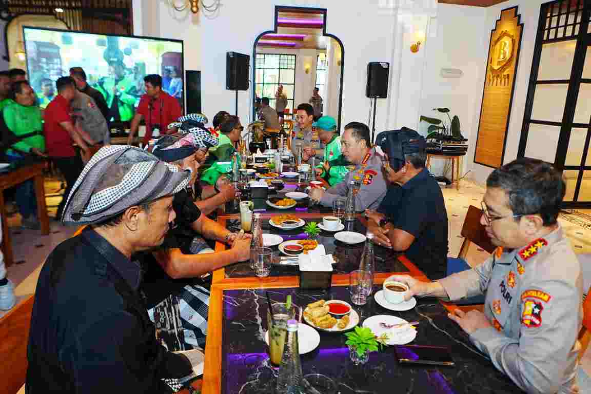 Polri Perkuat Sabuk Kamtibmas, Pecalang dan Ojol Bersatu Jaga Bali