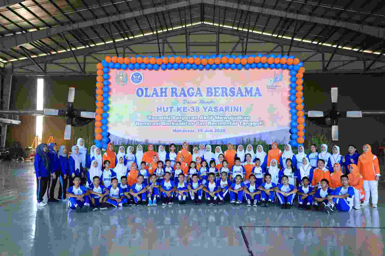 Olahraga Bersama Warnai Peringatan HUT Ke-38 Yasarini di Lanud Sultan Hasanuddin