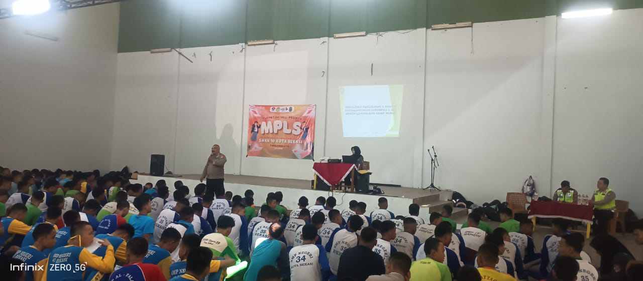 Polsek Pondok Gede Gelar Penyuluhan MPLS Melalui Program Jaga Jakarta On The Spot, Tanamkan Disiplin dan Kesadaran Bahaya Narkoba