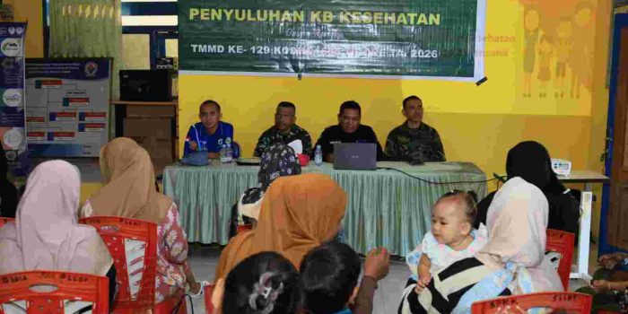 Tak Hanya Bangun Infrastruktur, TMMD ke-129 Kodim 1505/Tidore Hadirkan Penyuluhan KB Kesehatan bagi Masyarakat