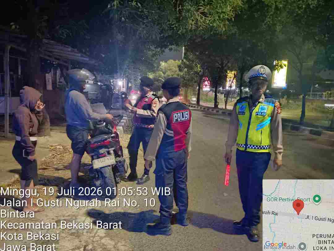 Jaga Jakarta On The Spot Kapolsek Bekasi Barat Gelar Razia Stasioner Dan Patroli Berikan Rasa Aman Masyarakat Jaga Jakarta On The Spot Kapolsek Bekasi Barat Gelar Razia Stasioner Dan Patroli Berikan Rasa Aman Masyarakat