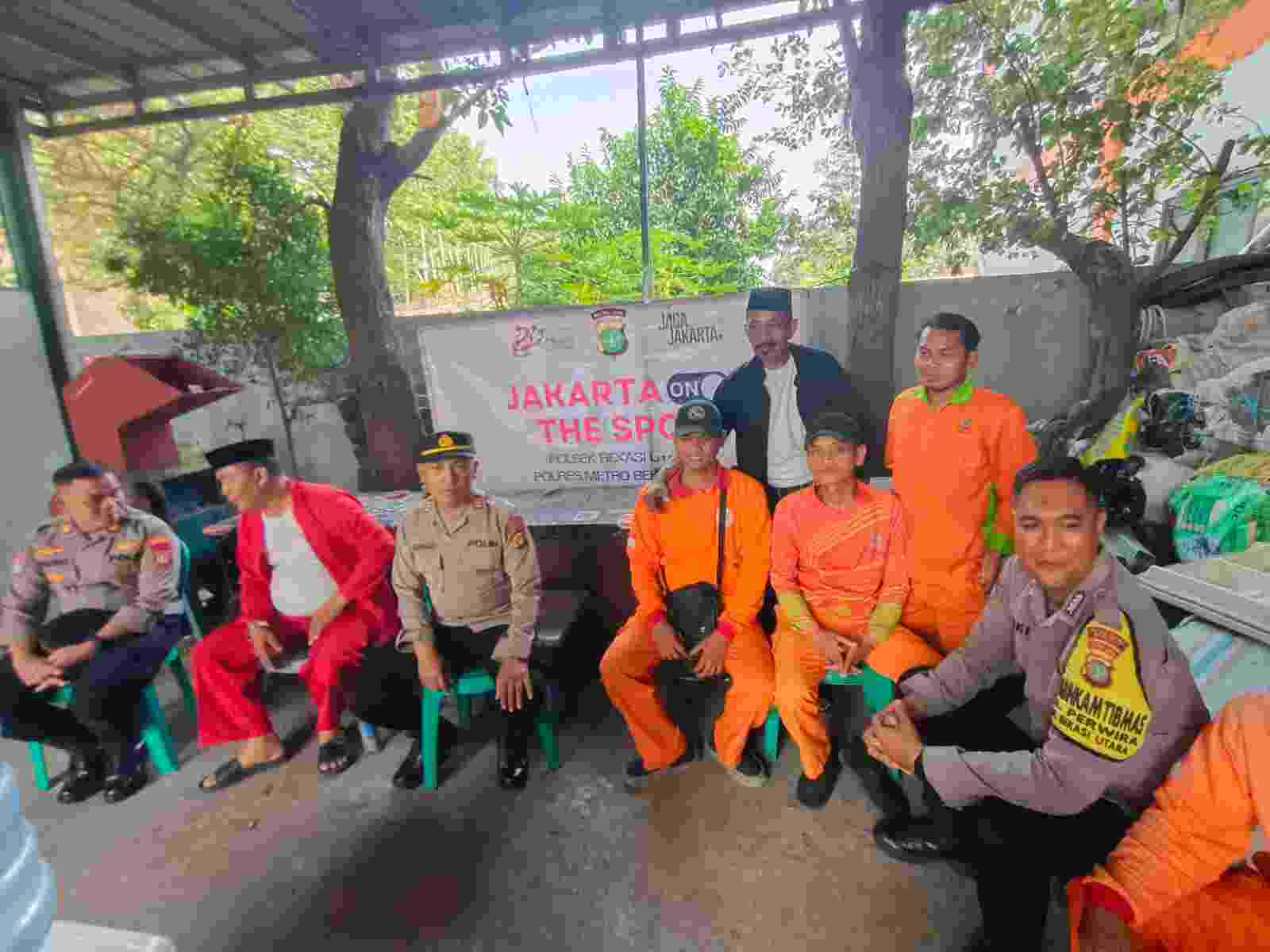 Wakapolsek Bekasi Utara Laksanakan Jaga Jakarta On The Spot di Kel. Perwira Bekasi Utara.