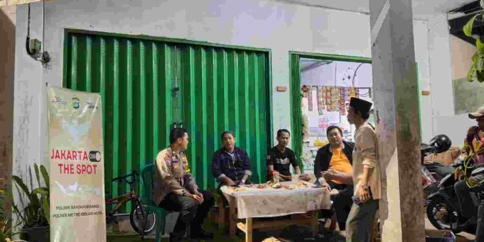 Jaga Jakarta On The Spot, Polsek Bantargebang Serap Aspirasi Warga Cikiwul Perkuat Sinergi Kamtibmas