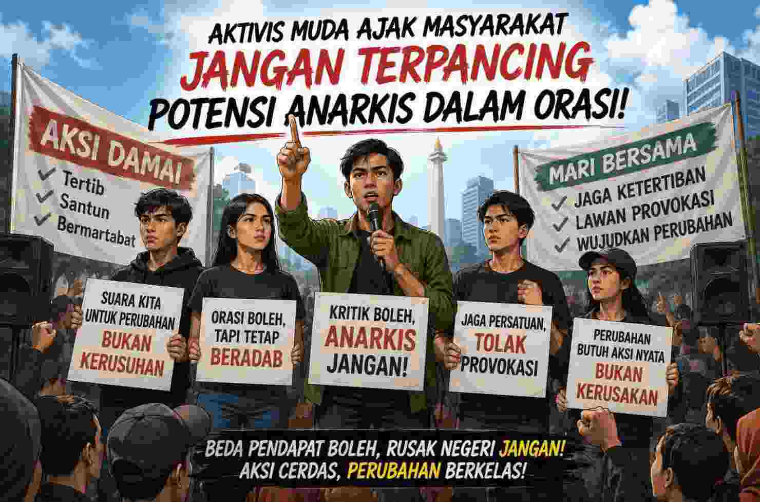 Waspada Provokasi dan Tindakan Anarkis dalam Aksi Unjuk Rasa