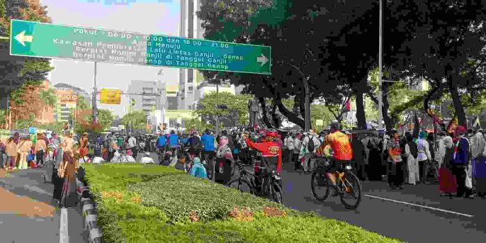 Aksi Bela Palestina di Monas Berlangsung Tertib, Polisi Utamakan Pendekatan Humanis